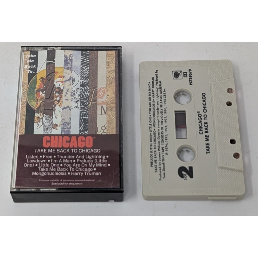 Chicago Take Me Back To Chicago Cassette Tape Columbia Records 1985